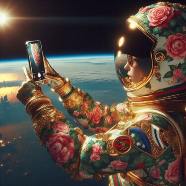 数字艺术 标题为“Selfie” 由Valérie Colace, 原创艺术品, AI生成的图像