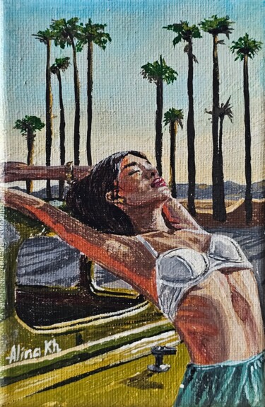 Peinture intitulée "Freedom" par Alina Khoznan, Œuvre d'art originale, Acrylique Monté sur Châssis en bois