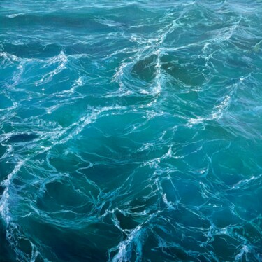 Peinture intitulée "ELEMENT OF WATER II" par Anna Krasnovskaya, Œuvre d'art originale, Huile Monté sur Châssis en bois