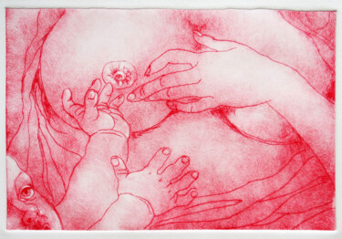 印花与版画 标题为“THE SOURCE III in r…” 由Maja Spasova, 原创艺术品, 雕刻 安装在artwork_cat.上