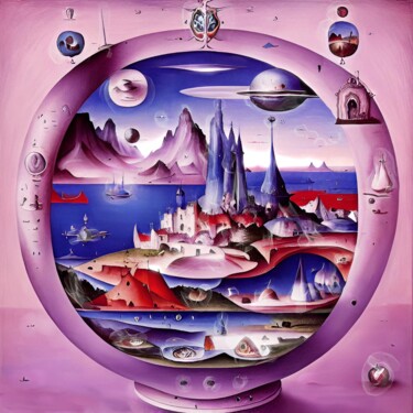 Digital Arts titled "Labyrinth of Dreams" by Sofia Markina, Original Artwork, AI generated image