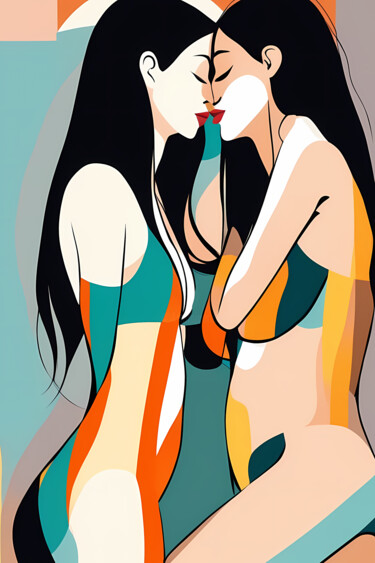 Summer Splash #80 印花与版画 标题为“Summer Splash #80” 由Liza Landberg, 原创艺术品, 数字打印