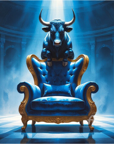 数字艺术 标题为“04-Animals on the c…” 由Teresa Casas, 原创艺术品, AI生成的图像