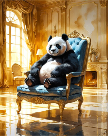 数字艺术 标题为“10-Animals on the c…” 由Teresa Casas, 原创艺术品, AI生成的图像