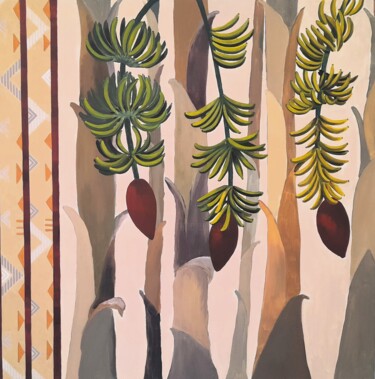 绘画 标题为“plant rhythm” 由Stéphanie Pocho, 原创艺术品, 丙烯 安装在木质担架架上