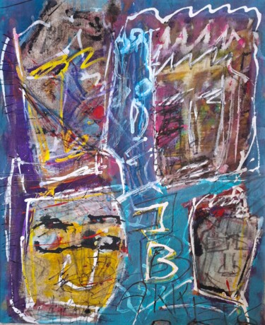 Pintura intitulada "Nou en" por John Bakkers, Obras de arte originais, Acrílico Montado em Armação em madeira