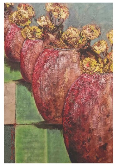 Potiches 「Potiches」というタイトルの絵画 Marie Therese Combeによって, オリジナルのアートワーク, アクリル