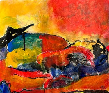 Sous la peau des choses 绘画 标题为“Sous la peau des ch…” 由Michel Teulé, 原创艺术品, 丙烯