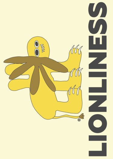 Lionliness - Retour à l'innocence perdue Arts numériques intitulée "Lionliness - Retour…" par Petitetoulon, Œuvre d'art originale, Peinture numérique