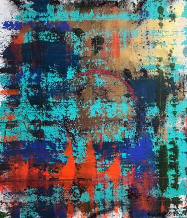 Peinture intitulée "Scarlet Sails" par Olga Melezhik, Œuvre d'art originale, Acrylique Monté sur Châssis en bois