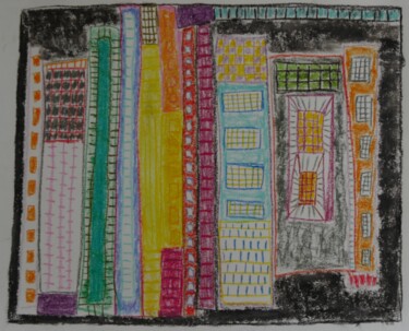 Pintura intitulada "HS" por Grate, Obras de arte originais, Pastel