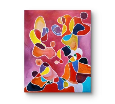 Pittura intitolato "Storie di persone" da Milena Bernardini, Opera d'arte originale, Acrilico