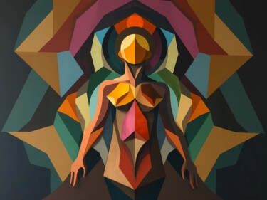 Naissance d’une Conscience (Birth of a Consciousness) Arts numériques intitulée "Naissance d’une Con…" par Yana Yevseieva, Œuvre d'art originale, Collage numérique