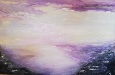 Pintura titulada "The Soothing View" por Silvia Sas, Obra de arte original, Acrílico Montado en Bastidor de camilla de madera