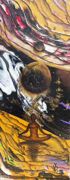 Schilderij getiteld "Fate" door Viktoria Dragon, Origineel Kunstwerk, Acryl