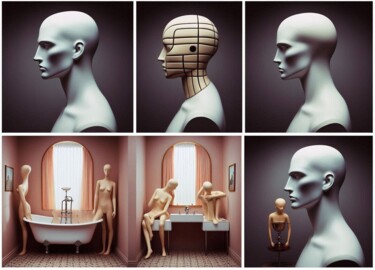 数字艺术 标题为“MANNEQUIN 005” 由Karavix, 原创艺术品, AI生成的图像