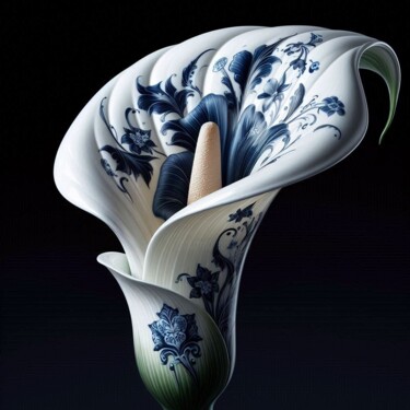 数字艺术 标题为“Royal Blue” 由Valérie Colace, 原创艺术品, AI生成的图像