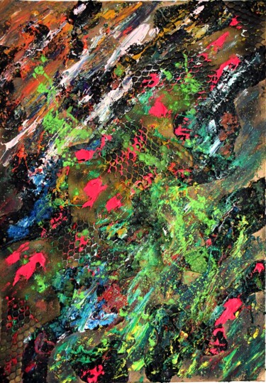 Painting titled "Confused emotions" by Burkhard Baier, Original Artwork, Acrylic