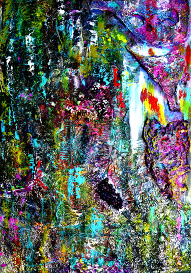 Painting titled "Born to be wild 1" by Burkhard Baier, Original Artwork, Acrylic