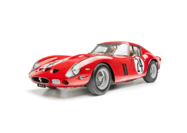 Disegno intitolato "Ferrari 250 GTO" da Nicolas Schlosser, Opera d'arte originale, Matita