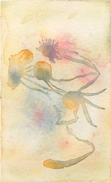 meditative #1 绘画 标题为“meditative #1” 由Lya Helia, 原创艺术品, 水彩