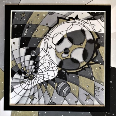 Dessin intitulée "(227) - union cosmi…" par Vincent Gibert, Œuvre d'art originale, Marqueur