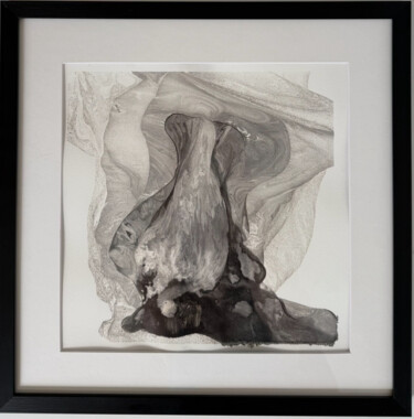 Schilderij getiteld "Flow of Form" door Victoriya Marchenko, Origineel Kunstwerk, Olie Gemonteerd op Frame voor houten branc…
