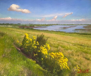 Peinture intitulée "Wild flowers in Nat…" par Rui Zhao, Œuvre d'art originale, Huile