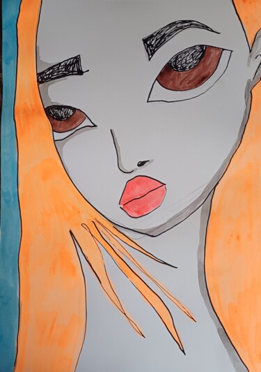 Tekening getiteld "Night discovery" door Ashton Knighting, Origineel Kunstwerk, Inkt