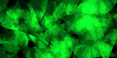 Digital Arts titled "Feuilles 2" by Titojean, Original Artwork, 3D Modeling