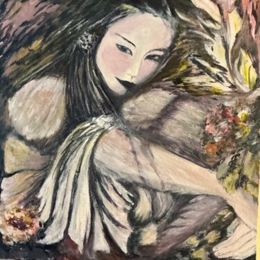绘画 标题为“Chun” 由Electre, 原创艺术品, 丙烯 安装在木质担架架上
