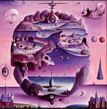 Digital Arts titled "Lilac Dreams" by Sofia Markina, Original Artwork, AI generated image