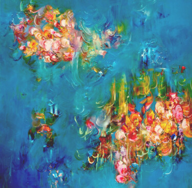 제목이 "The Coral Singers a…"인 미술작품 Victoria Horkan로, 원작, 기름 나무 들것 프레임에 장착됨