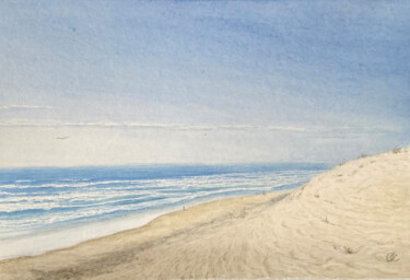 Peinture intitulée "Океан | L'ocean | O…" par Olha Krasko, Œuvre d'art originale, Aquarelle