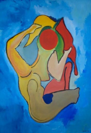 Pittura intitolato "Aphrodite" da Adrian Mallinson, Opera d'arte originale, Acrilico Montato su Telaio per barella in legno