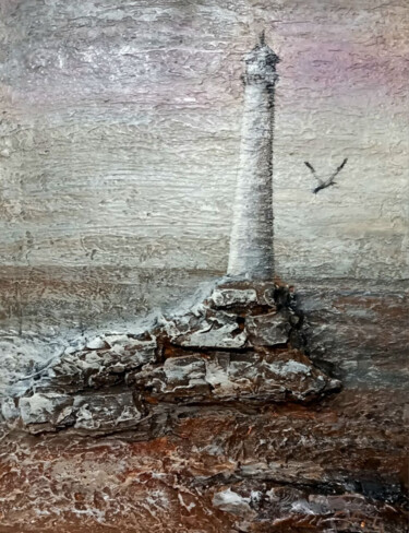 제목이 ""Watchman of Light…"인 미술작품 Oksana Antonova로, 원작, 아크릴 나무 들것 프레임에 장착됨