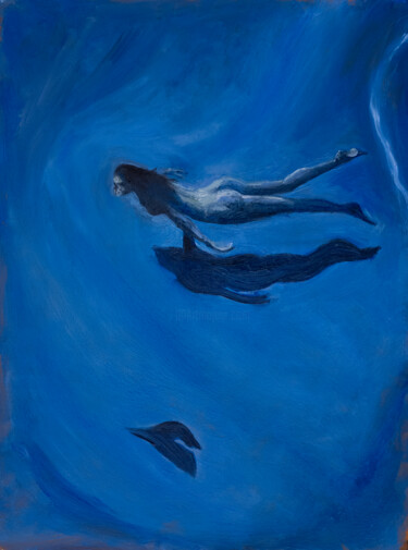 Becoming Water 绘画 标题为“Becoming Water” 由Alyona Zavidina, 原创艺术品, 油