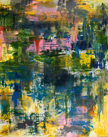 Abstract landscape G1 - 478 绘画 标题为“Abstract landscape…” 由Peter Kilb, 原创艺术品, 丙烯