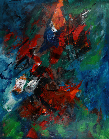 Abstract landscape G1 - 481 绘画 标题为“Abstract landscape…” 由Peter Kilb, 原创艺术品, 丙烯