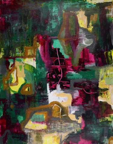 Abstract landscape G1 - 485 Peinture intitulée "Abstract landscape…" par Peter Kilb, Œuvre d'art originale, Acrylique