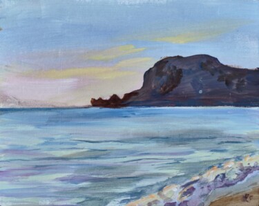 18:00 Painting titled "18:00" by Darina Moldabek, Original Artwork, Acrylic Mounted on Wood Stretcher frame