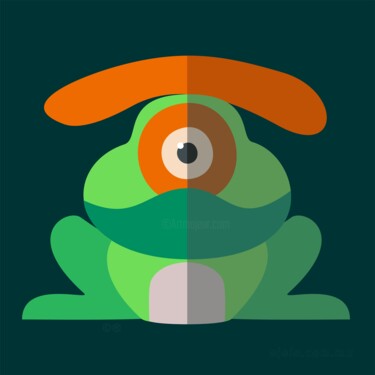 animalojo 10 - ranojo Digital Arts με τίτλο "animalojo 10 - rano…" από Ojolo - Abel García, Αυθεντικά έργα τέχνης, 2D ψηφιακή εργασία
