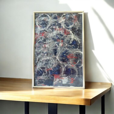 Schilderij getiteld "Circle of love" door Nesli̇ Turkmen Ertug, Origineel Kunstwerk, Acryl Gemonteerd op Karton