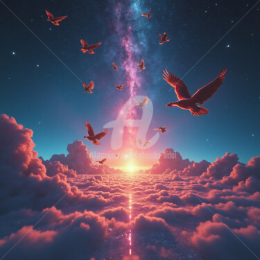 Arte digital titulada "arte cromatico" por Eduardo Vidal, Obra de arte original, Imagen generada por IA