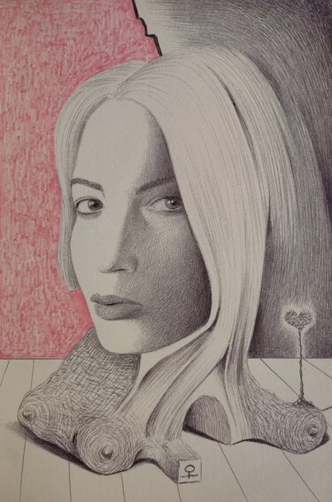 Yuwanta Drawing titled "Yuwanta" by Milto Sideris, Original Artwork, Ballpoint pen