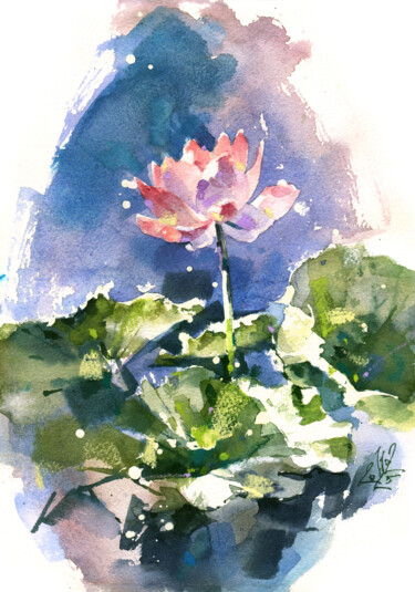 제목이 "Light of early morn…"인 미술작품 Ksenia Selianko로, 원작, 수채화