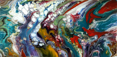 Pittura intitolato "Astratto N 21" da Accarò, Opera d'arte originale, Acrilico Montato su Telaio per barella in legno