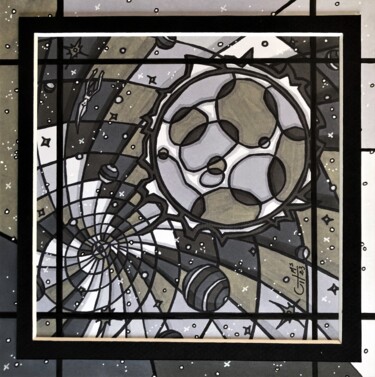 Dessin intitulée "(229) - union cosmi…" par Vincent Gibert, Œuvre d'art originale, Marqueur
