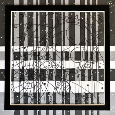 Dessin intitulée "(231) - union cosmi…" par Vincent Gibert, Œuvre d'art originale, Marqueur