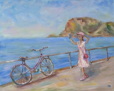 Seaside memories Peinture intitulée "Seaside memories" par Dilyara Moldabekova, Œuvre d'art originale, Acrylique Monté sur Châssis en bois